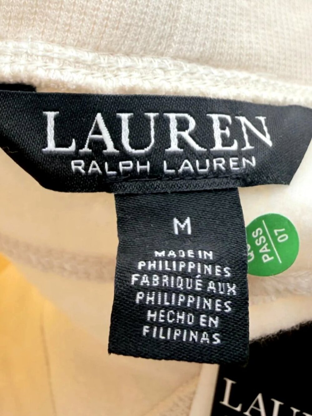 Lauren Ralph Lauren Women's Cream Joggers Sweatpants Fleece Size M NWT - Picture 7 of 15